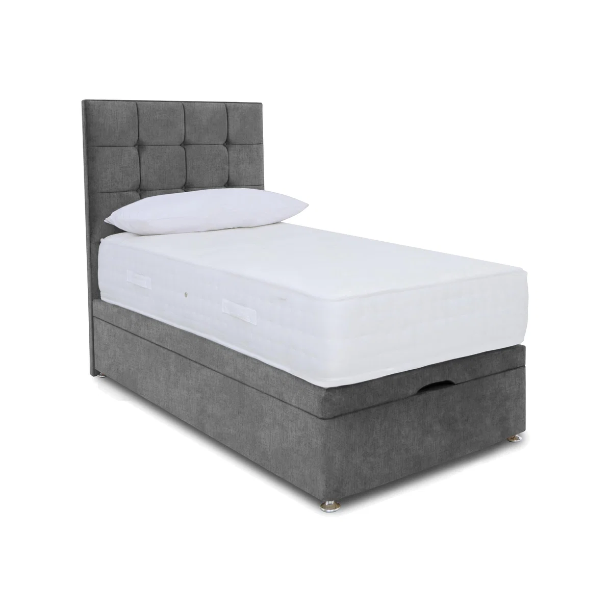Sleep Story - Ortho 2000 Manual End Ottoman Divan Set - Small Single - Lace Domino – image 1