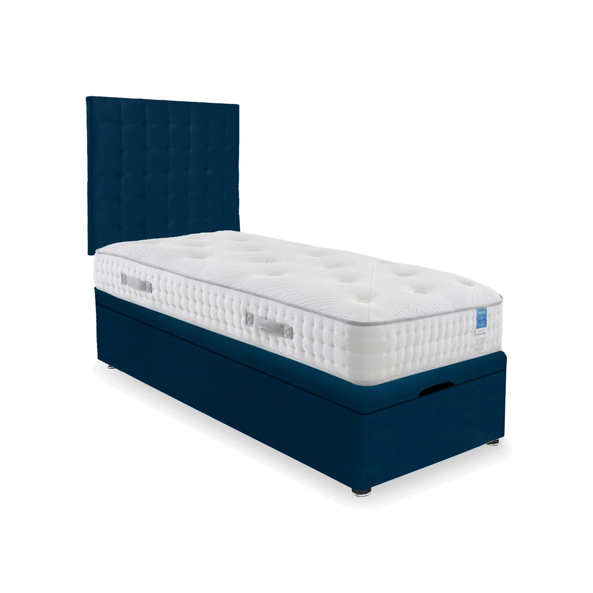 Sleep Story - Ergo Deluxe End Lift Ottoman Divan Set - Single - Plush Pacific – image 1