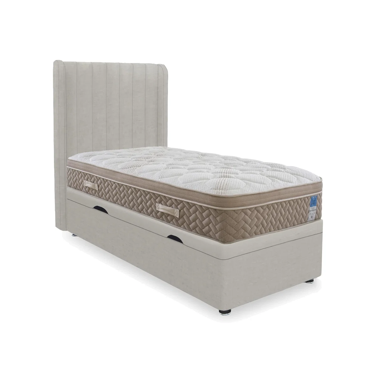 Sleep Story - PlushTech Side Lift Ottoman Divan Set - Small Single – image 1