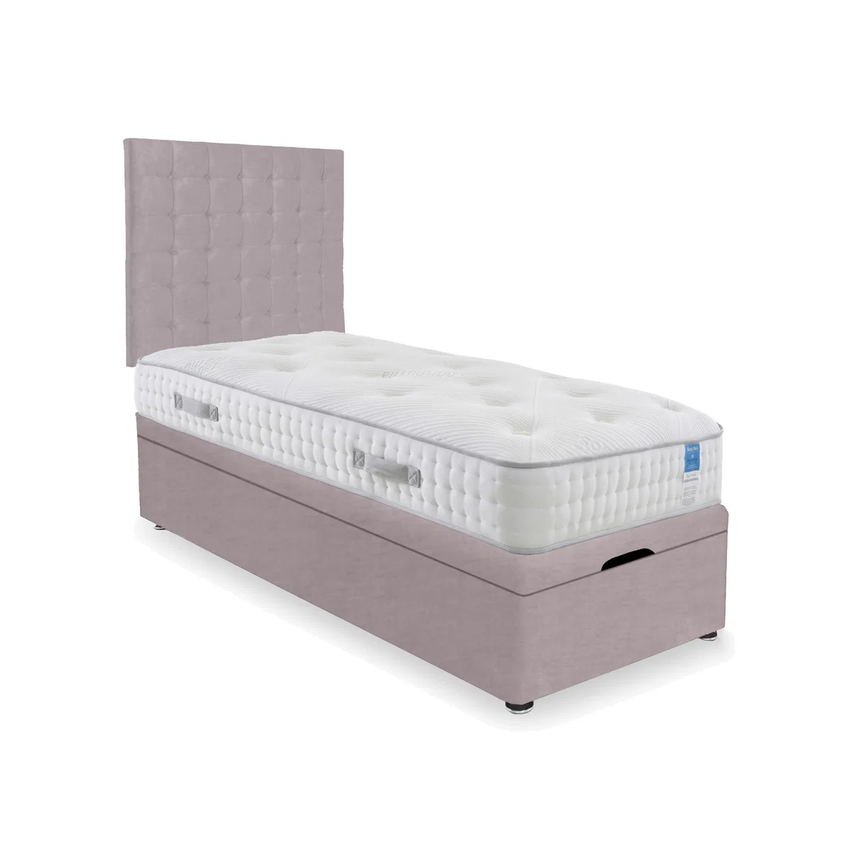 Sleep Story - Ergo Deluxe End Lift Ottoman Divan Set - Single - Plush Lilac – image 1