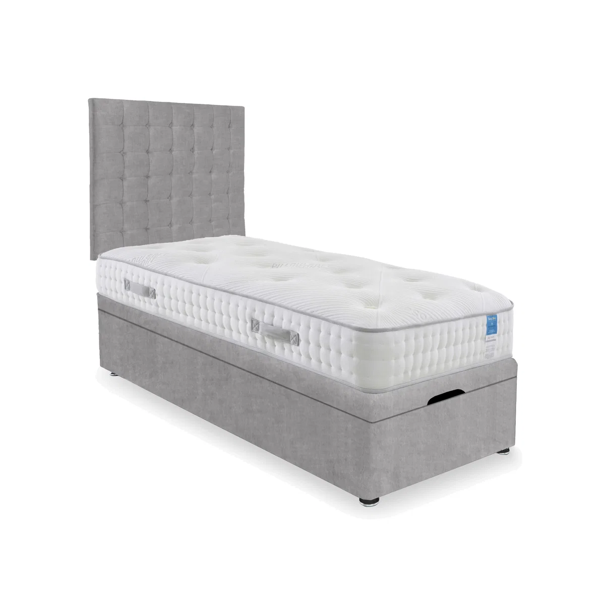 Sleep Story - Ergo Deluxe End Lift Ottoman Divan Set - Single - Lace Dolphin – image 1