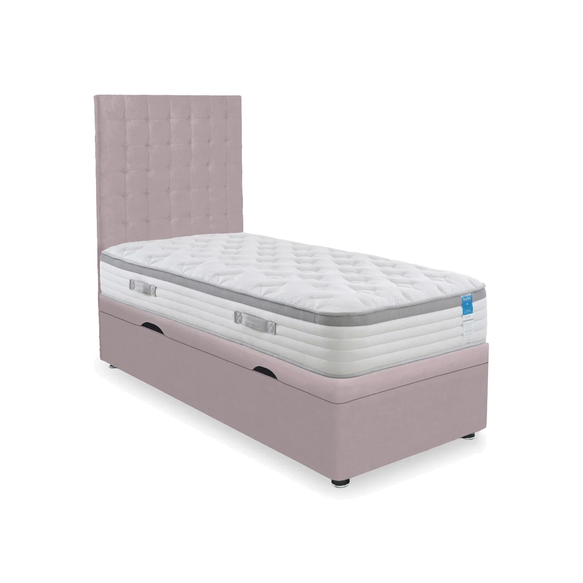 Sleep Story - Hybrid 360 Side Lift Ottoman Divan Set - Small Single - Plush Lilac – image 1