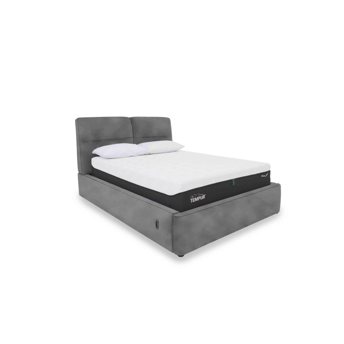 Stark Fabric Electric Ottoman Bed Frame - King Size - Dove – image 2