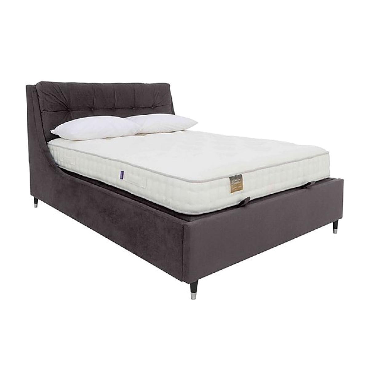 Javier Ottoman King Size Bed Frame - King Size - Krystal Charcoal