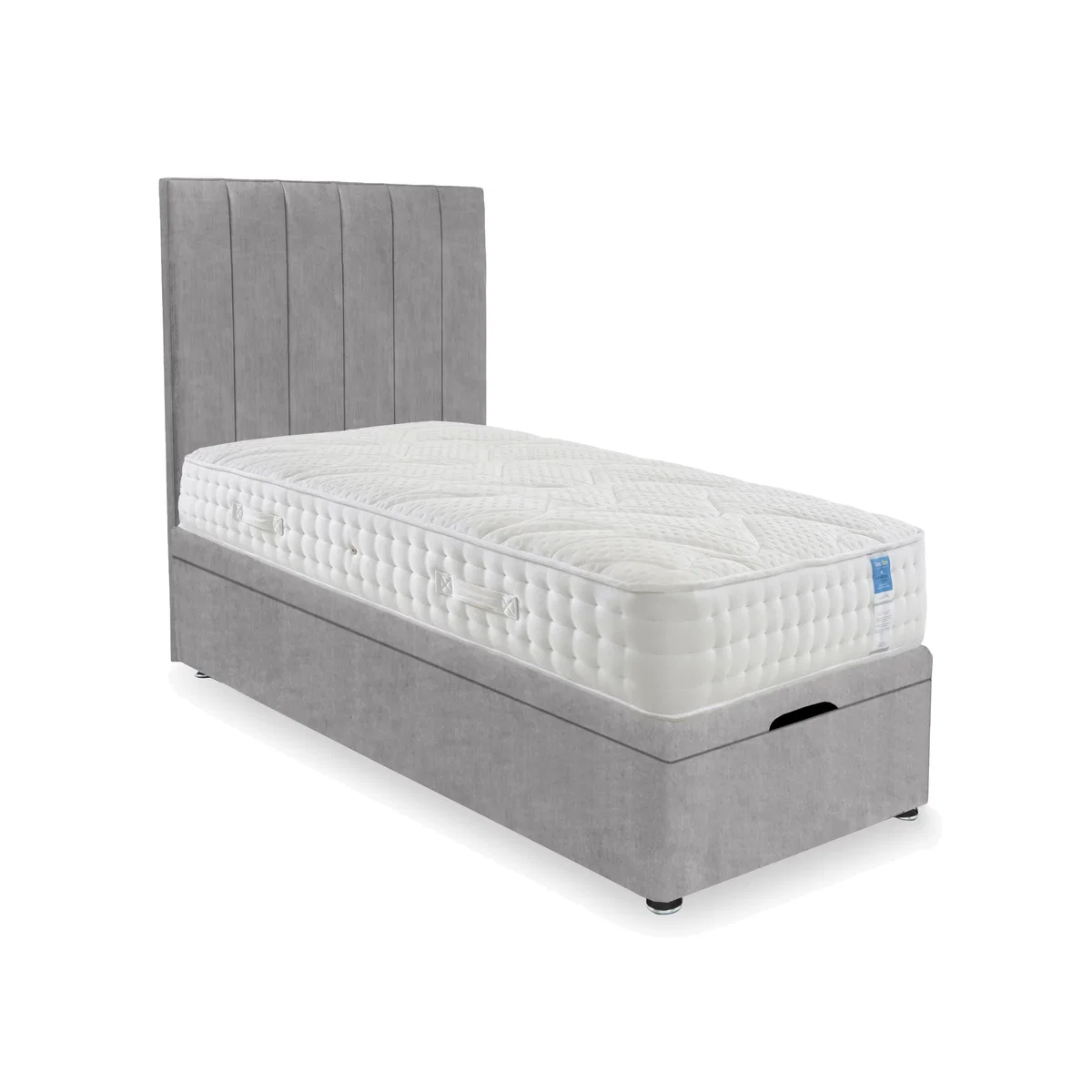 Sleep Story - Luxury Firm End Lift Ottoman Divan Set - Small Single - Lace Dolphin – image 1