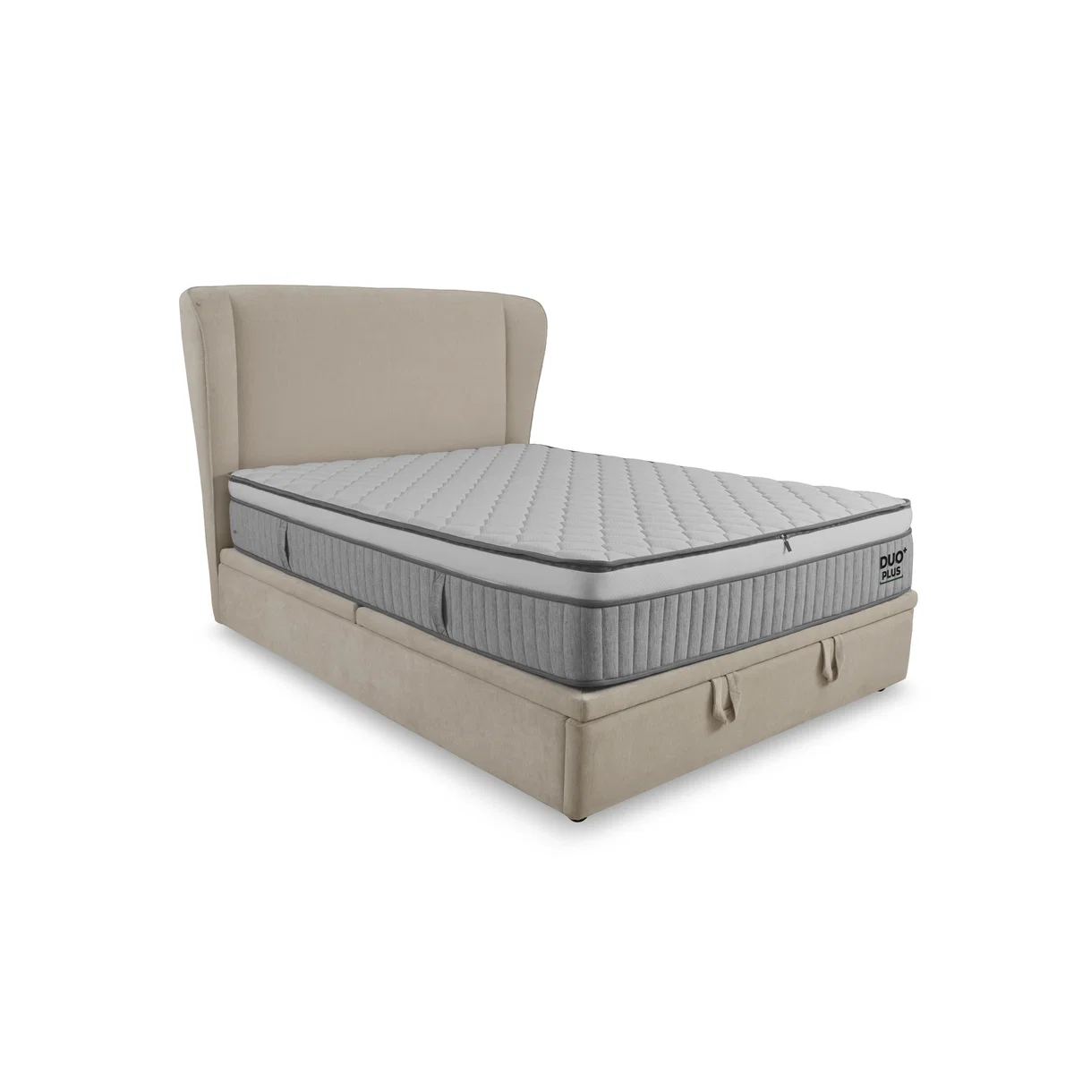 Duo+ Collection - Lorenzo End Lift Ottoman Bed Frame - Double - Bedroom Furniture – image 2