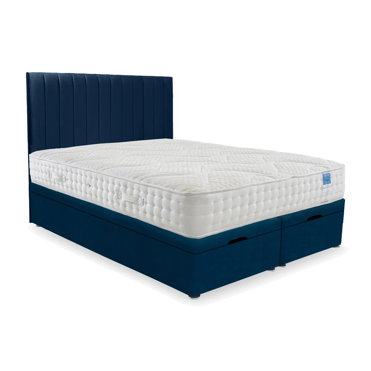 Sleep Story - Luxury Firm End Lift Ottoman Divan Set - Super King - Plush Pacific – image 1