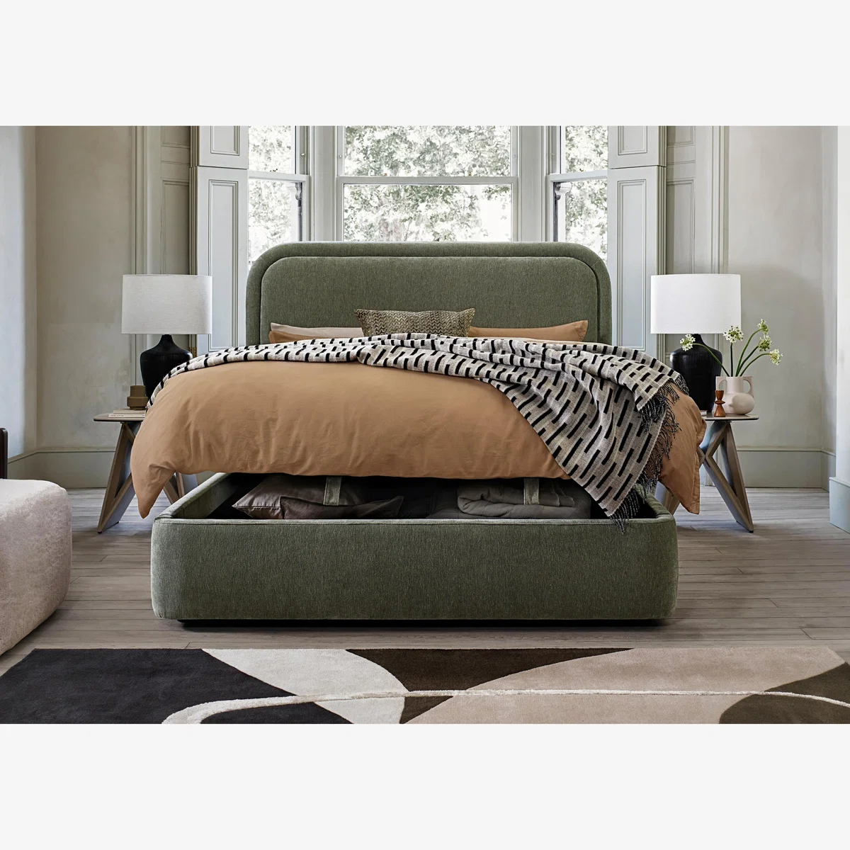 Laurent Manual End Ottoman Bed Frame - Super King – image 1