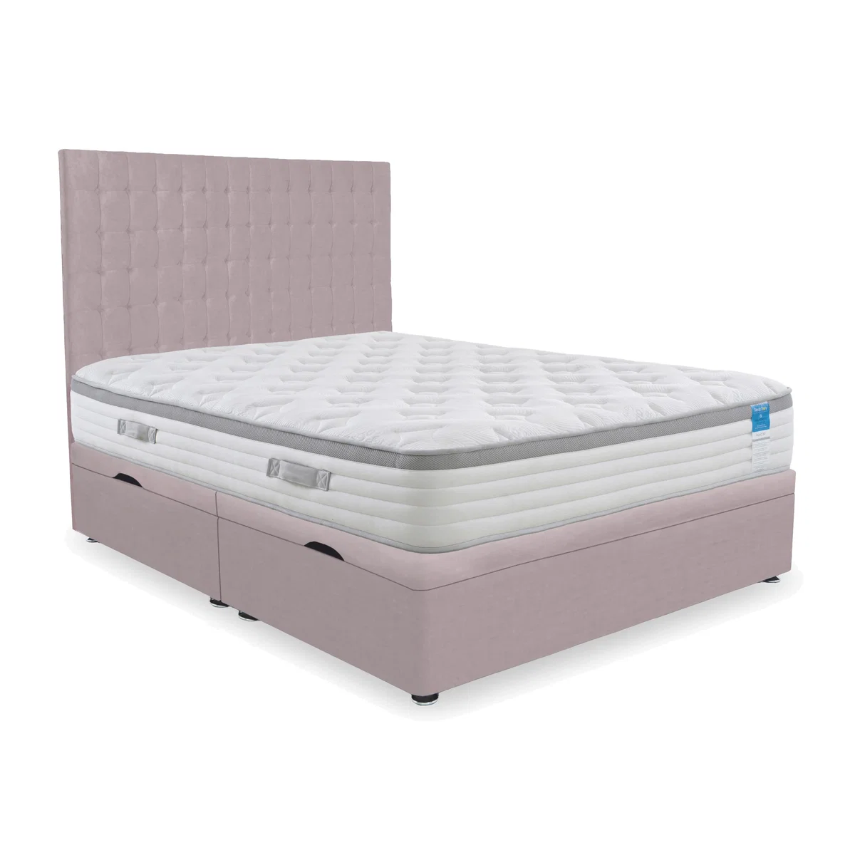 Sleep Story - Hybrid 360 Side Lift Ottoman Divan Set - Super King - Plush Lilac – image 1