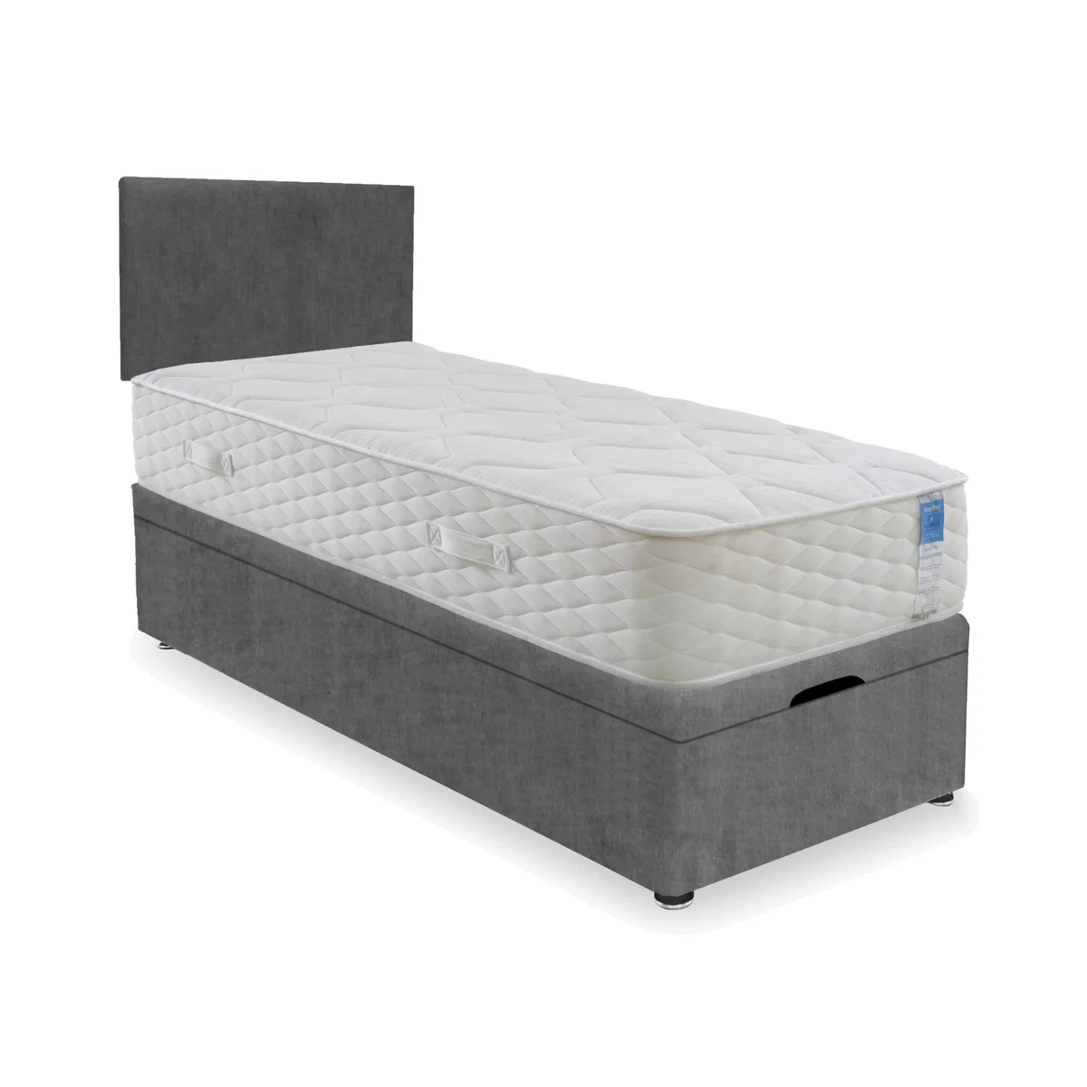 Sleep Story - Memory Plus End Lift Ottoman Divan Set - Small Single - Lace Domino – image 1