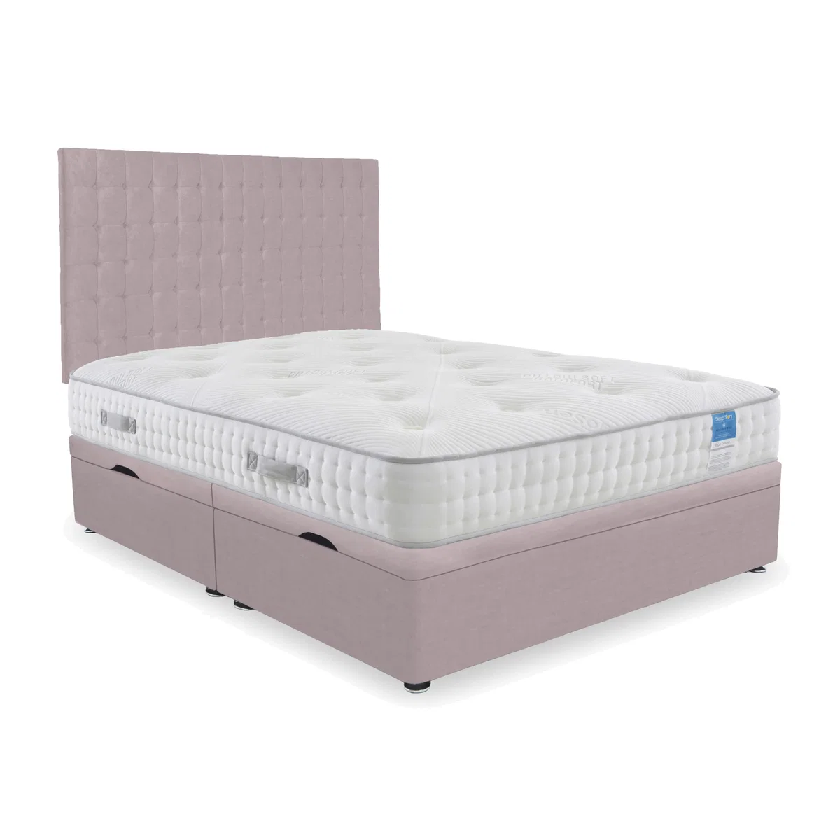 Sleep Story - Ergo Deluxe Side Lift Ottoman Divan Set - Super King - Plush Lilac – image 1