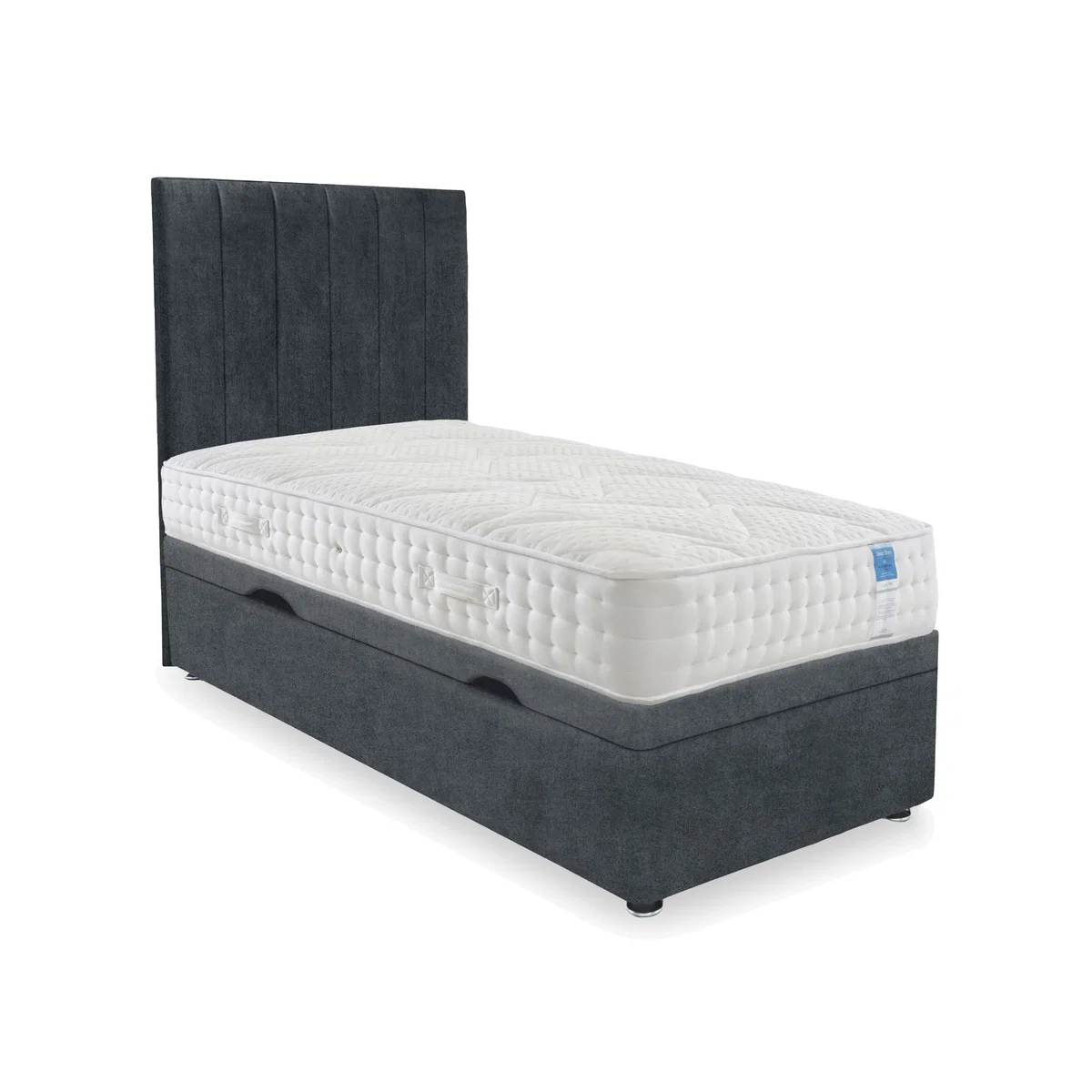 Sleep Story - Luxury Firm Side Lift Ottoman Divan Set - Small Single – image 1