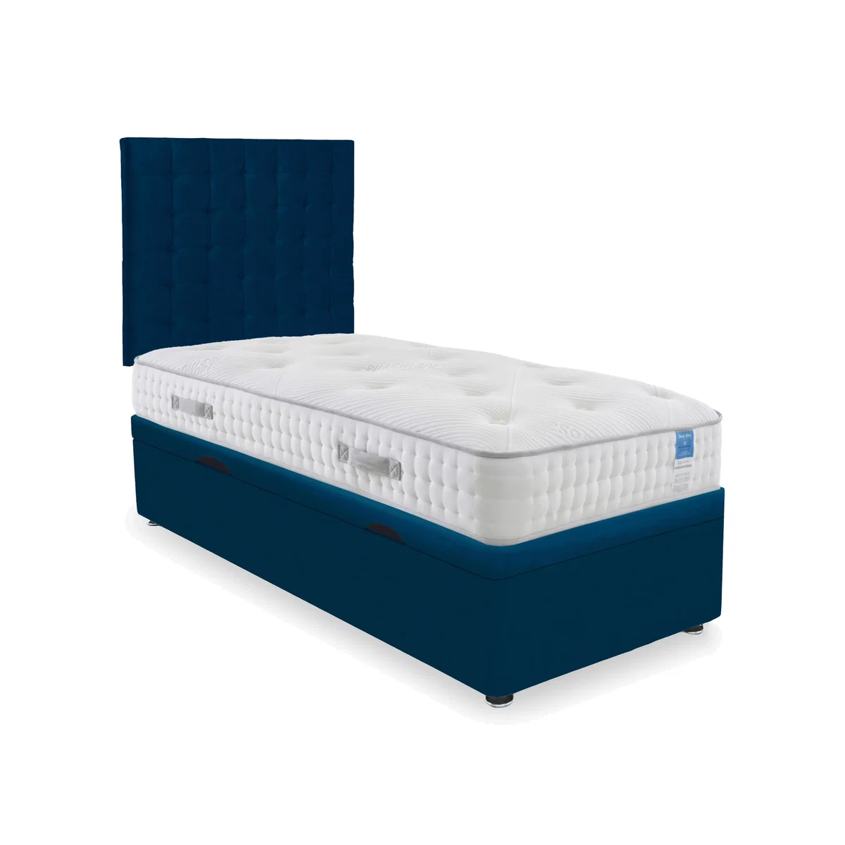 Sleep Story - Ergo Deluxe Side Lift Ottoman Divan Set - Single - Plush Pacific – image 1