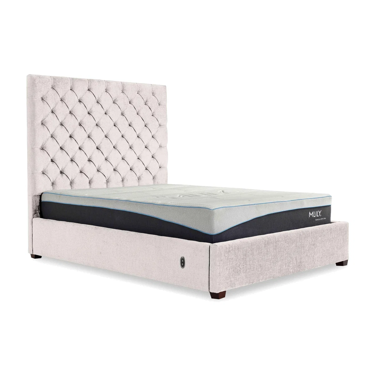 Charlotte 160cm Headboard Electric Ottoman Bed Frame - Double – image 1