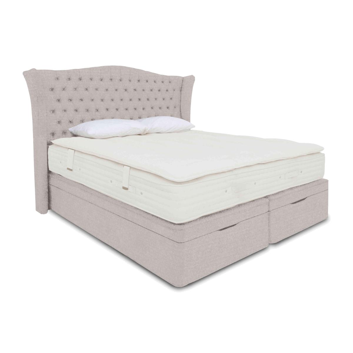 Hypnos - Majestic Ottoman Divan Set - Super King - Imperio Stone