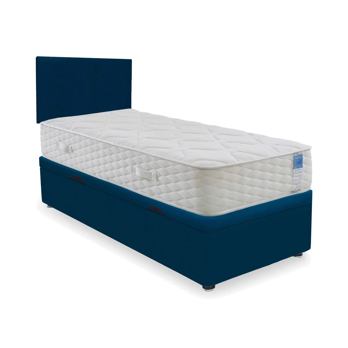 Sleep Story - Memory Plus Side Lift Ottoman Divan Set - Single - Plush Pacific – image 1