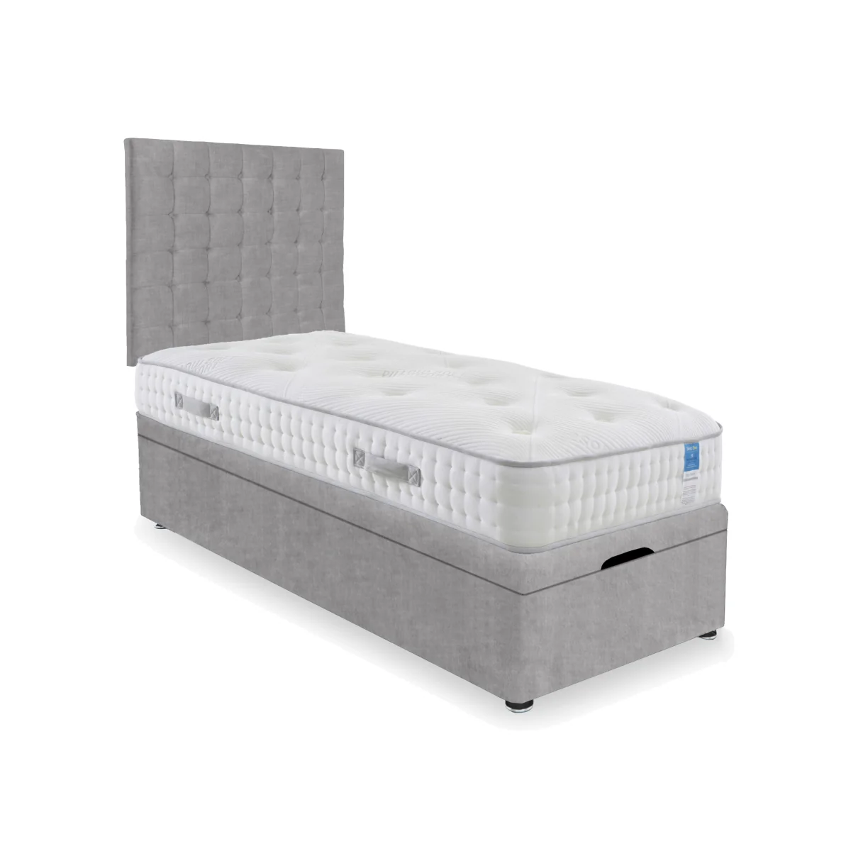Sleep Story - Ergo Deluxe End Lift Ottoman Divan Set - Small Single - Lace Dolphin – image 1