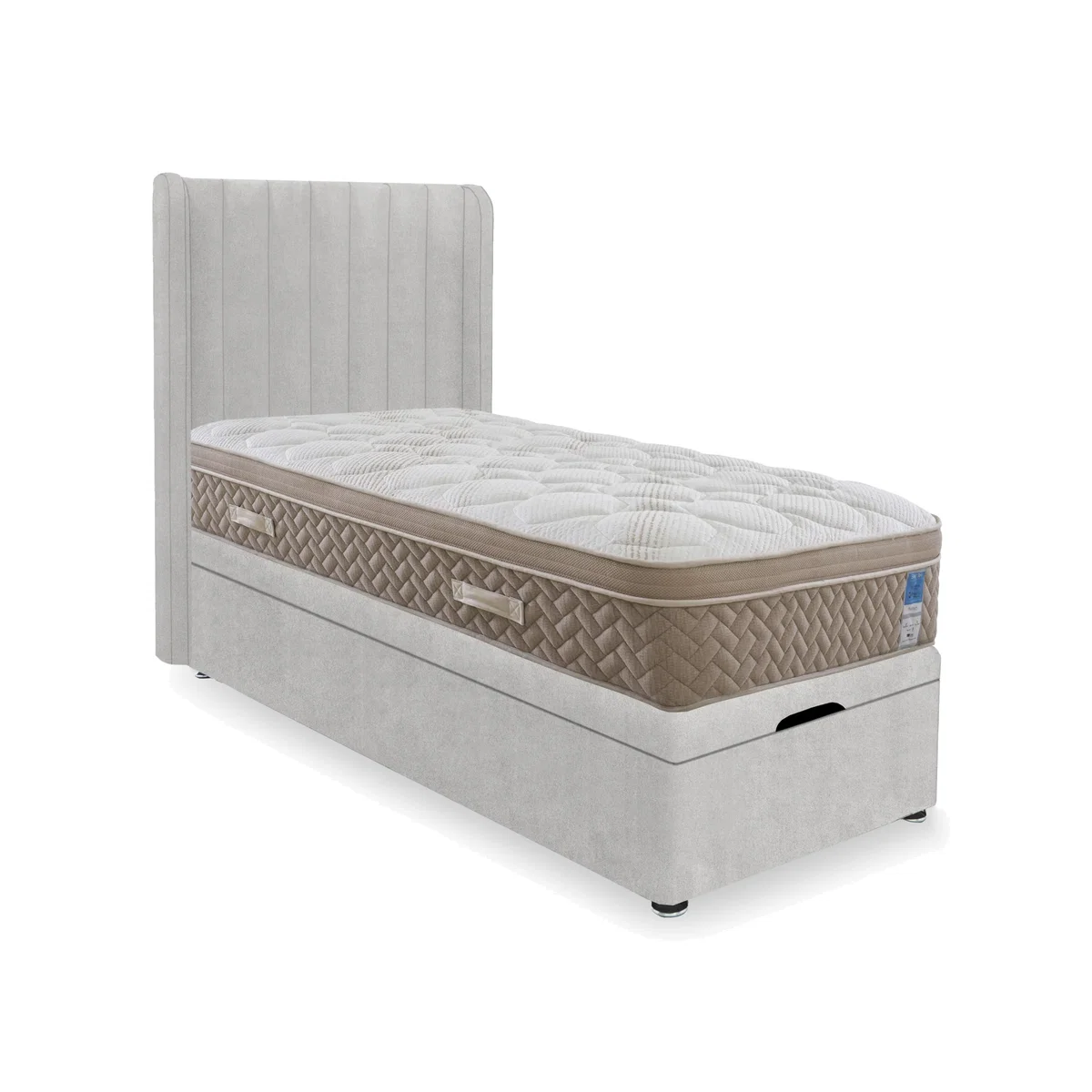 Sleep Story - PlushTech End Lift Ottoman Divan Set - Small Single – image 1