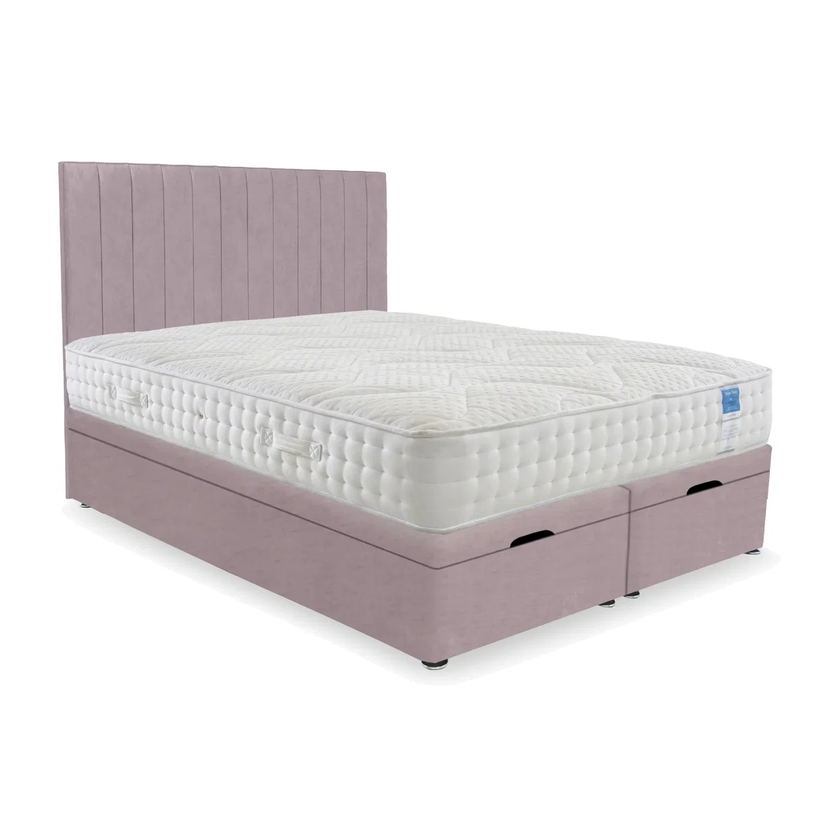 Sleep Story - Luxury Firm End Lift Ottoman Divan Set - Super King - Plush Lilac – image 1