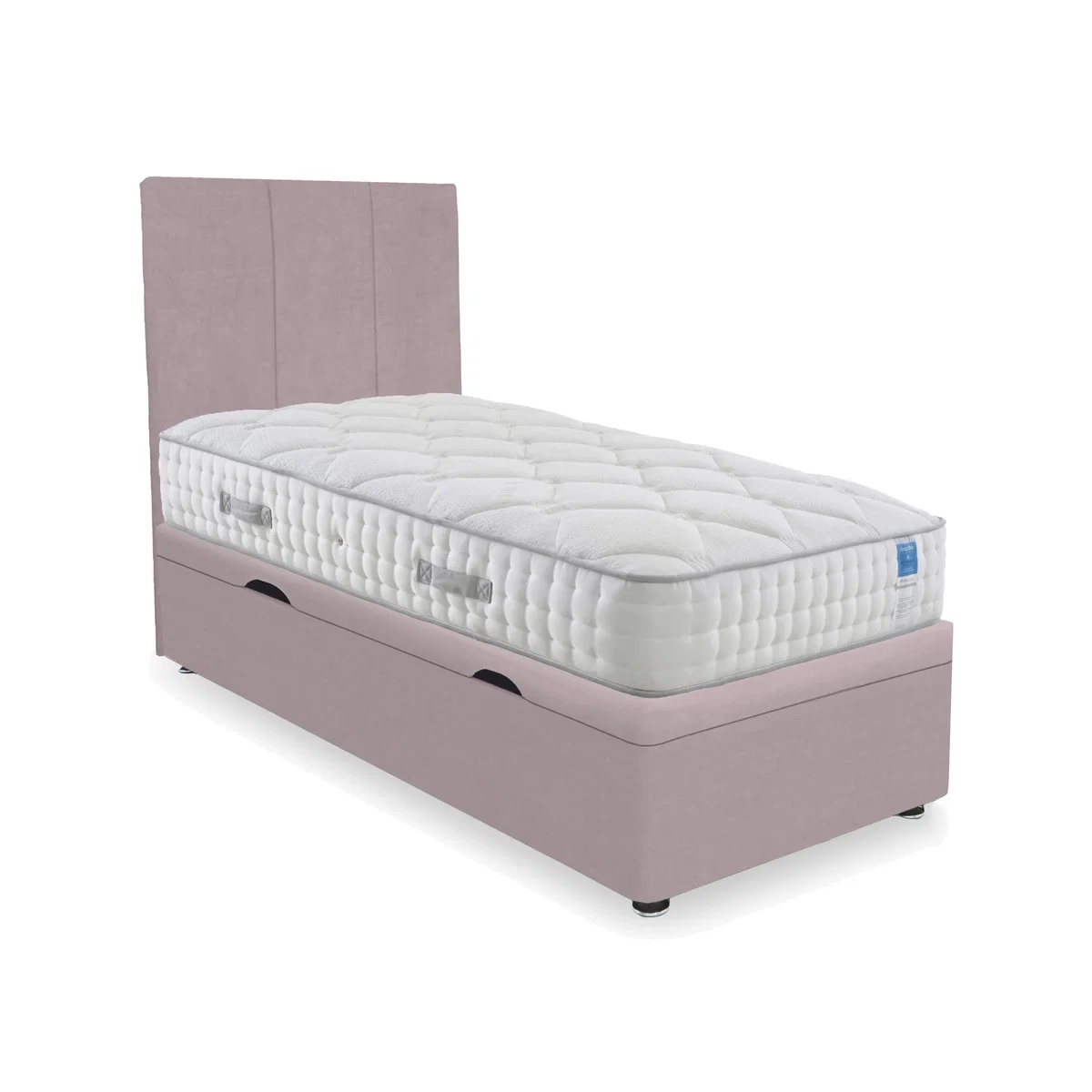 Sleep Story - Memory Luxe Side Lift Ottoman Divan Set - Small Single - Plush Lilac – image 1