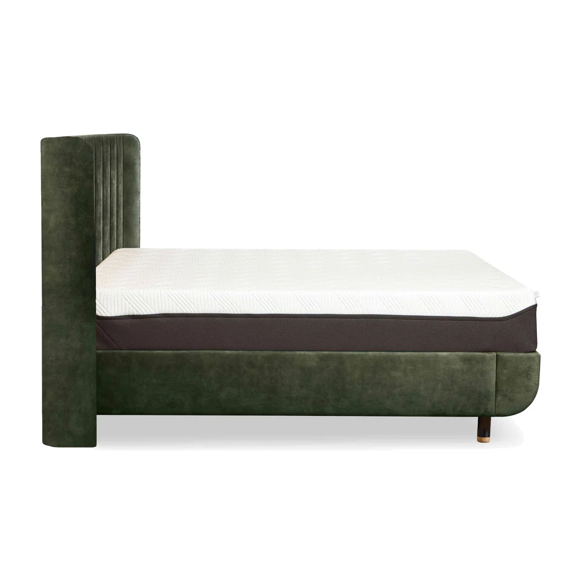 TEMPUR - Arc Disc Ottoman Bed Frame with Lodret Headboard - Super King - Black & Gold – image 1