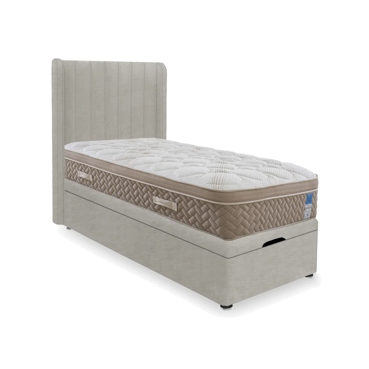 Sleep Story - PlushTech End Lift Ottoman Divan Set - Single – image 1