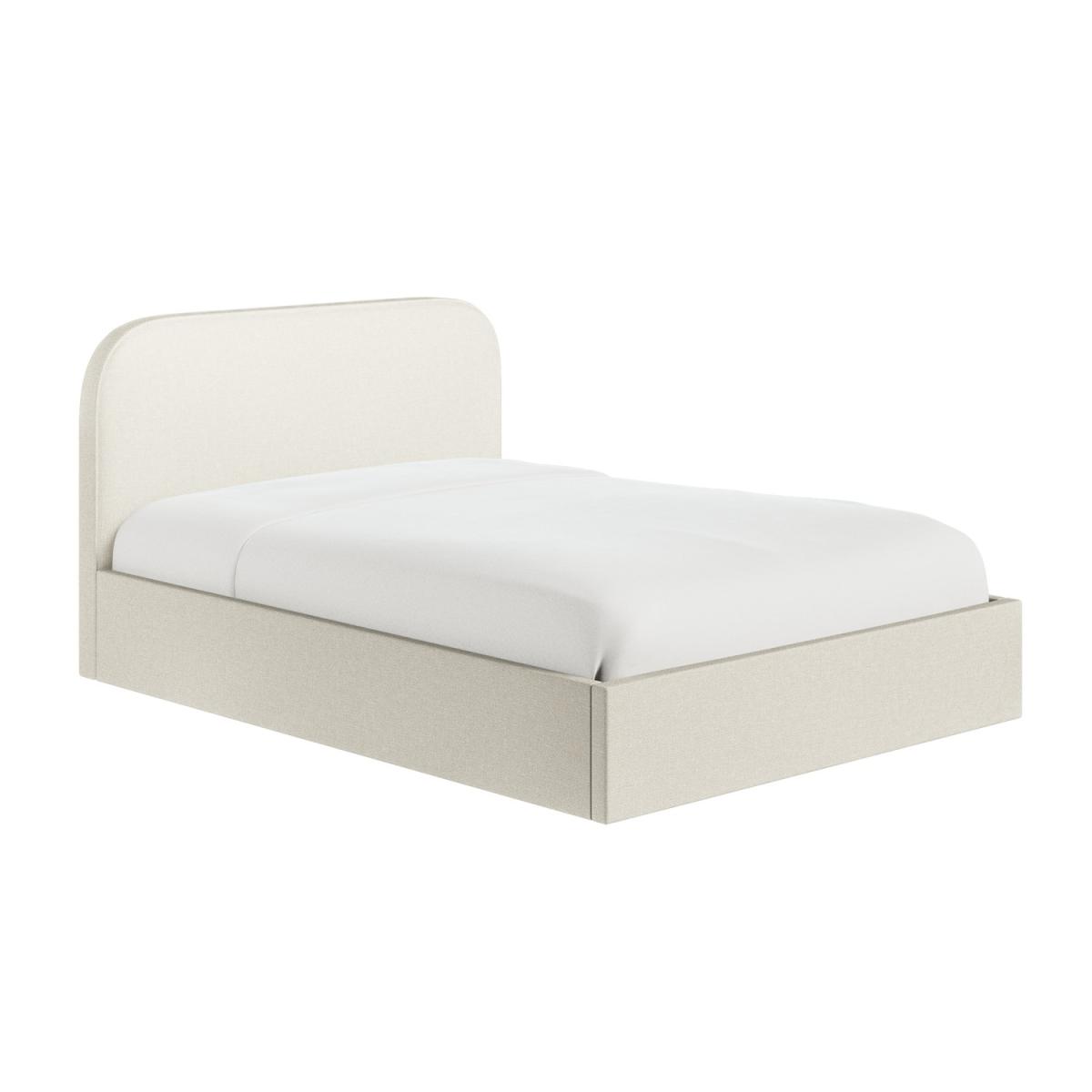 Cream Fabric Double Ottoman Bed Frame - Zara – image 4