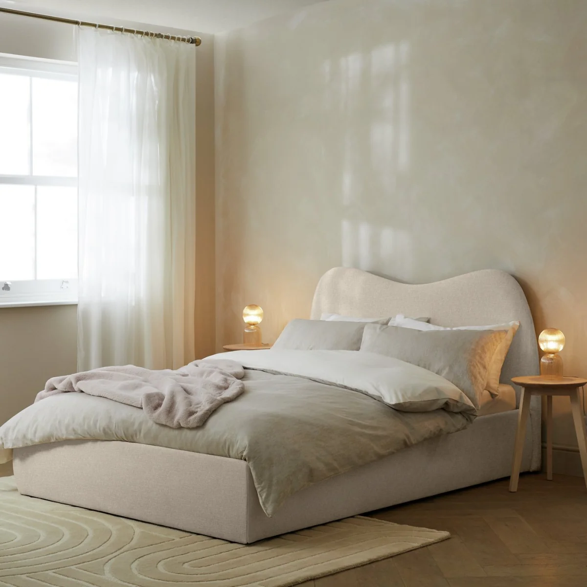 Habitat Orton Small Double End Lift Ottoman Bed - Beige – image 1