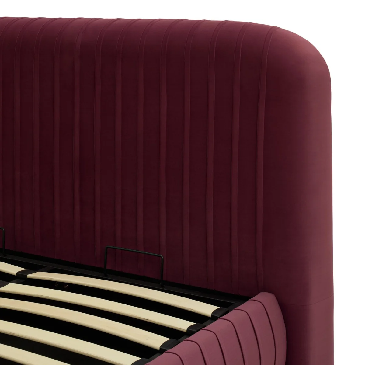 Habitat Beatrix Kingsize End Lift Ottoman Bed - Dark Red – image 6