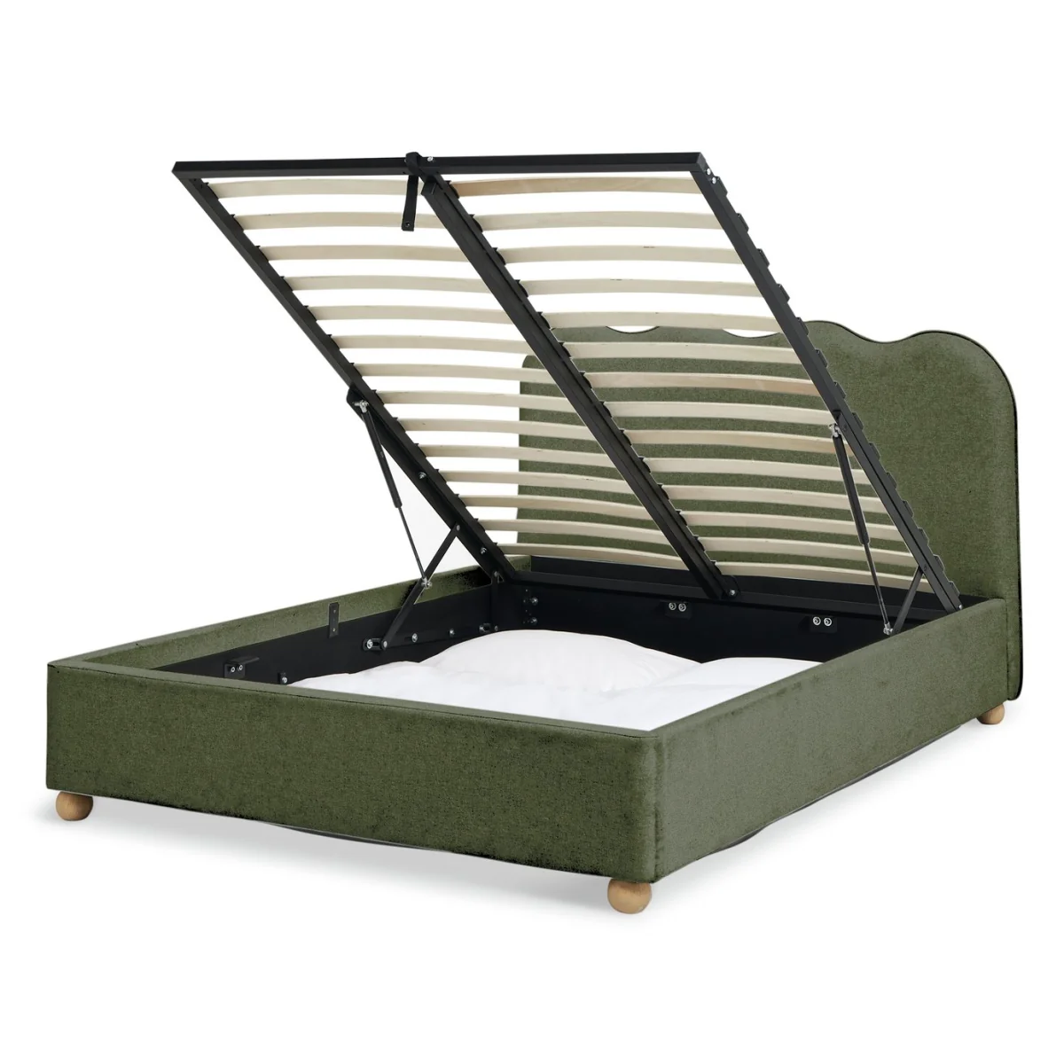 Habitat Onda End Lift Double Ottoman Bed - Green – image 4