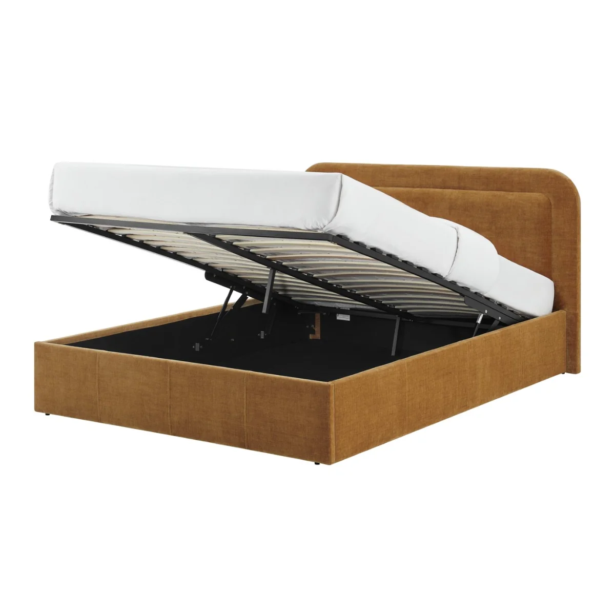 Habitat Jacey Superking End Lift Ottoman Bed - Mustard – image 6