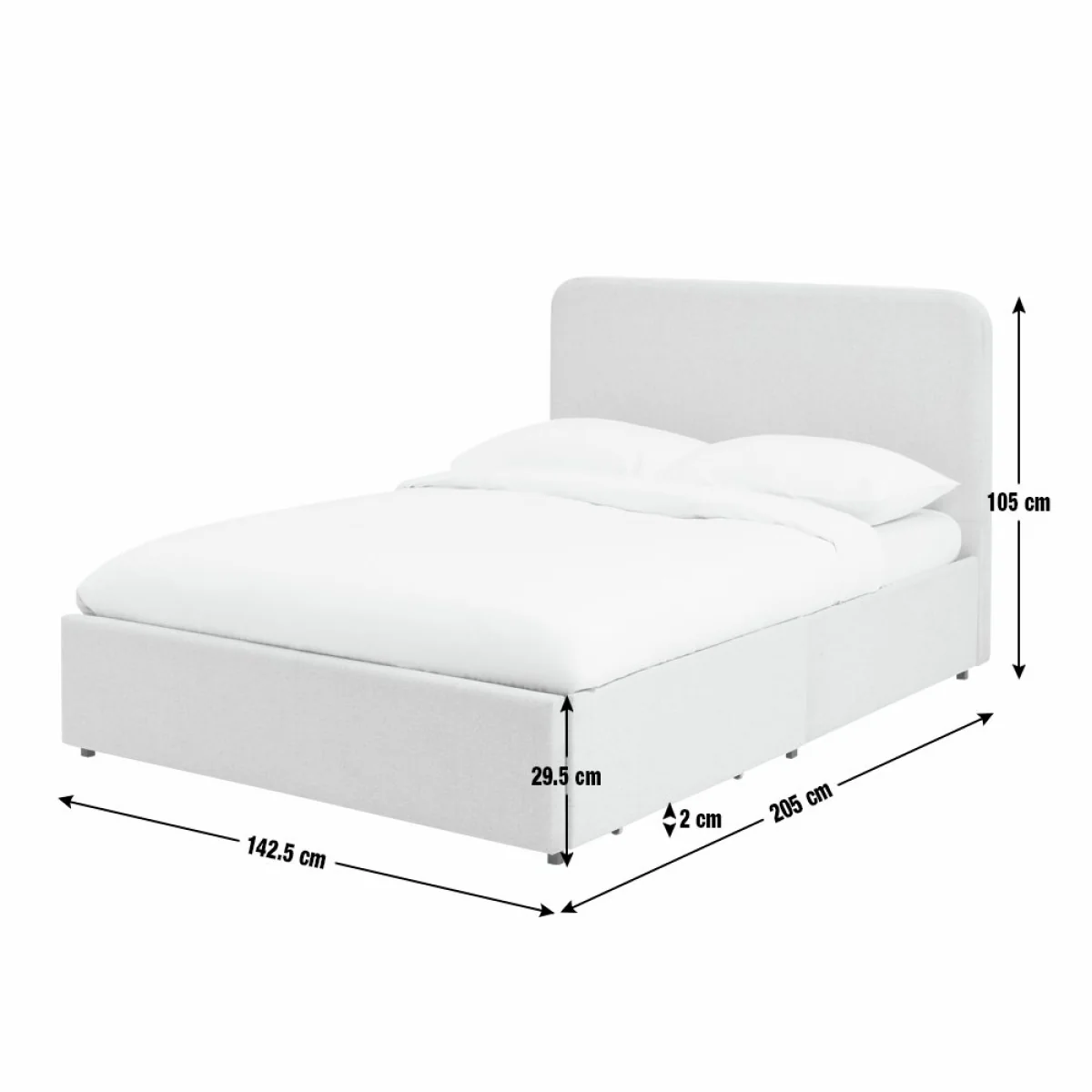Habitat Chadwell Double Storage Bed Frame - Grey – image 4