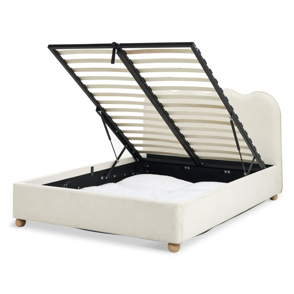Habitat Onda End Lift Kingsize Ottoman Bed - Natural – image 3