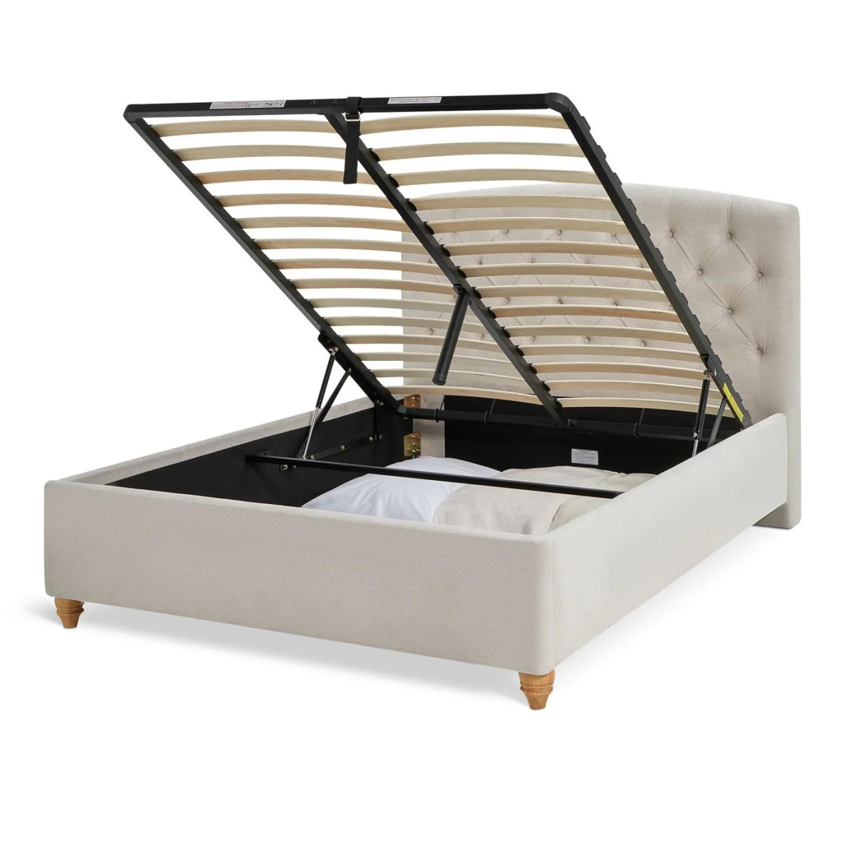 Habitat Erin Country End Lift Double Ottoman Bed - Beige – image 5