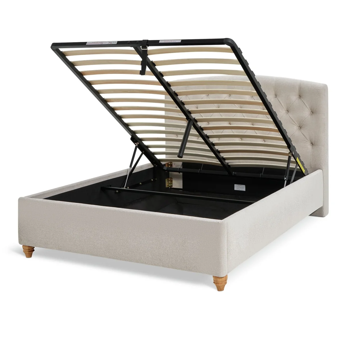 Habitat Erin Country End Lift Double Ottoman Bed - Beige – image 6