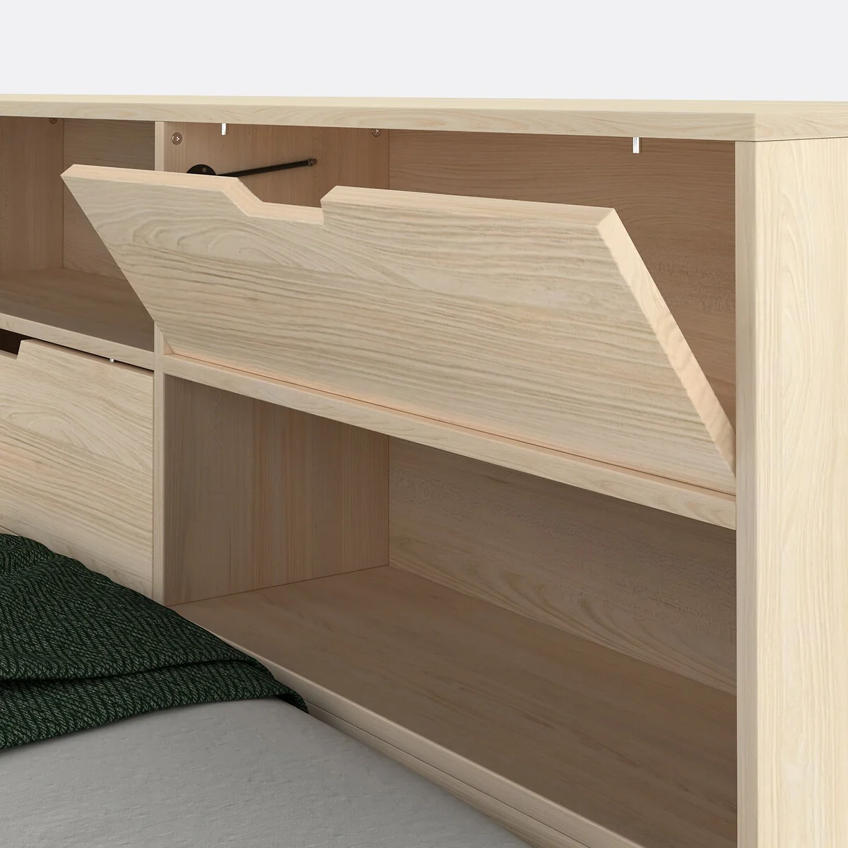 Yann Solid Pine Storage Bed – image 4