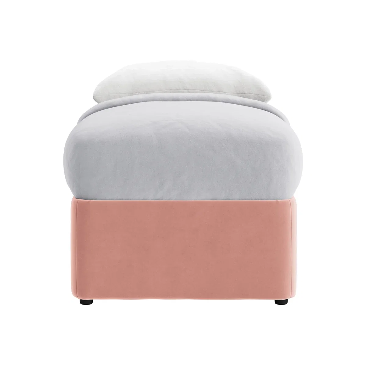 Bottoms Up Ottoman Bed, Single (Flushed Cheek Clever Velvet) – image 1