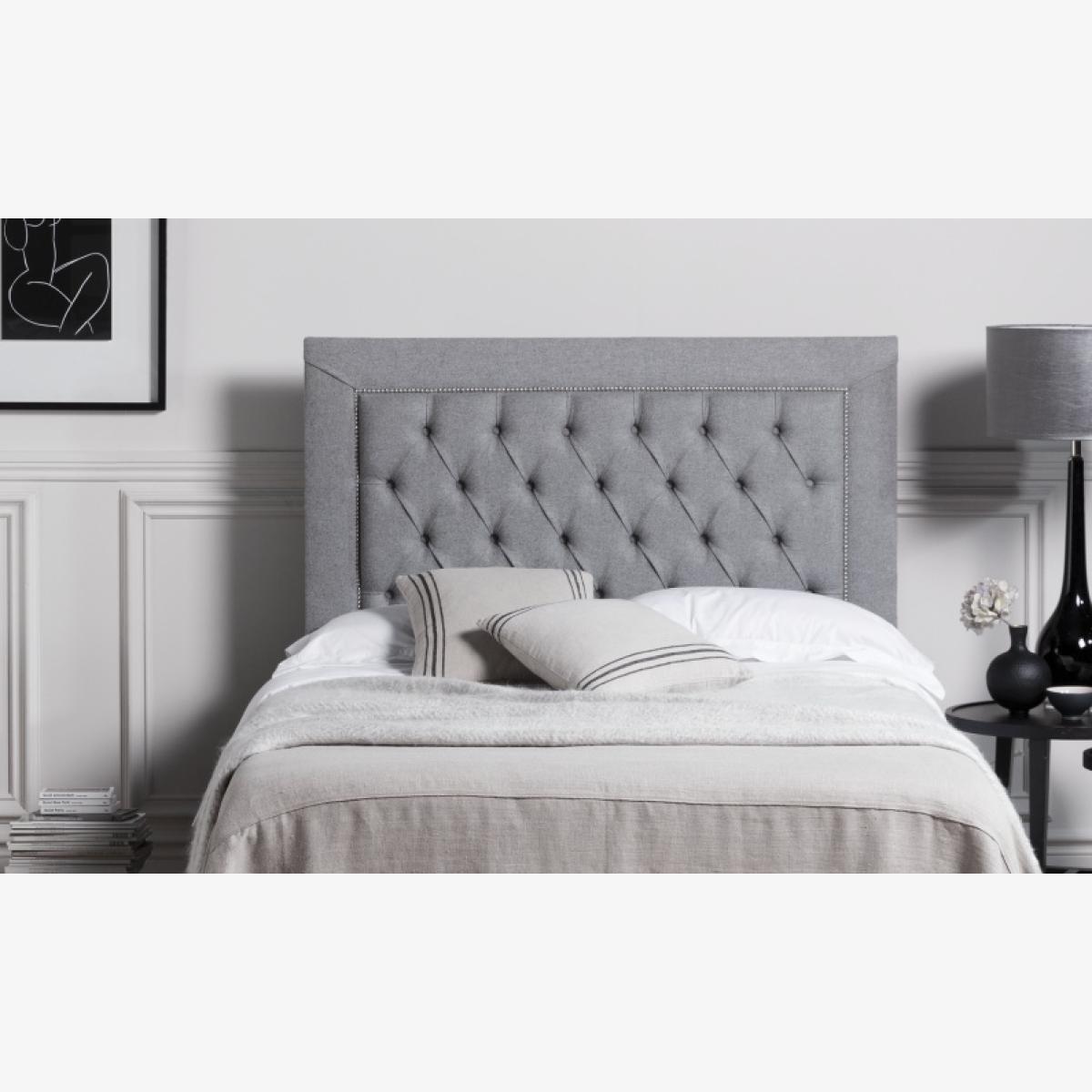 Downtown Chicago Ottoman Bed Frame With Louis Headboard - 90cm Single - End Lift