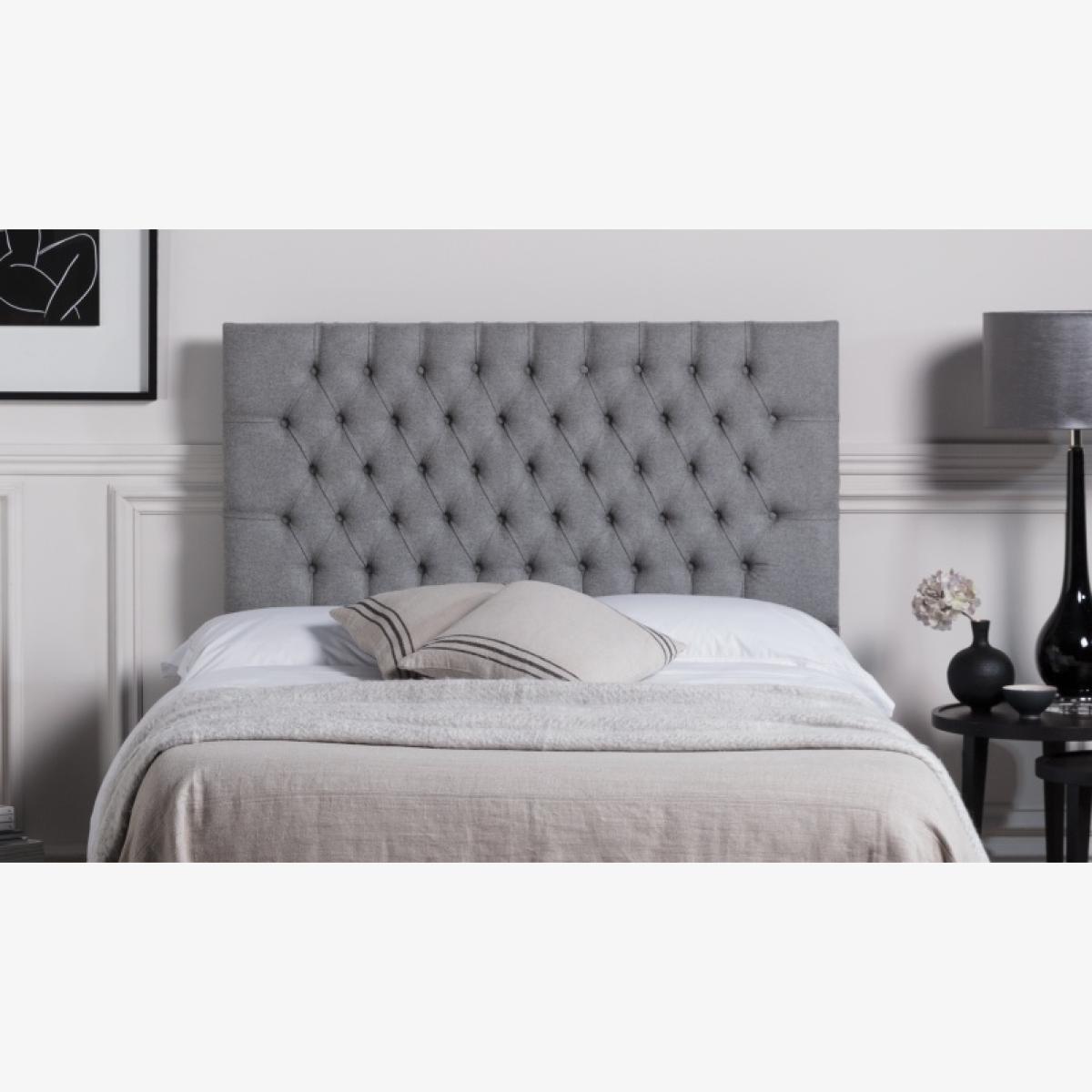Downtown Chicago Ottoman Bed Frame With Tabitha Headboard - 135cm Double - Side Lift