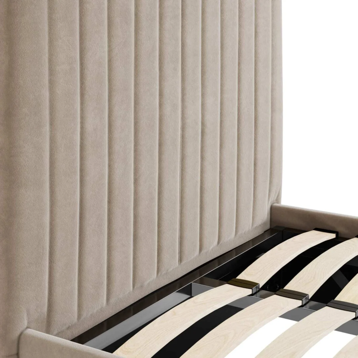 Dublin 3ft Ottoman Single Bed in Velvet - Brown – image 3
