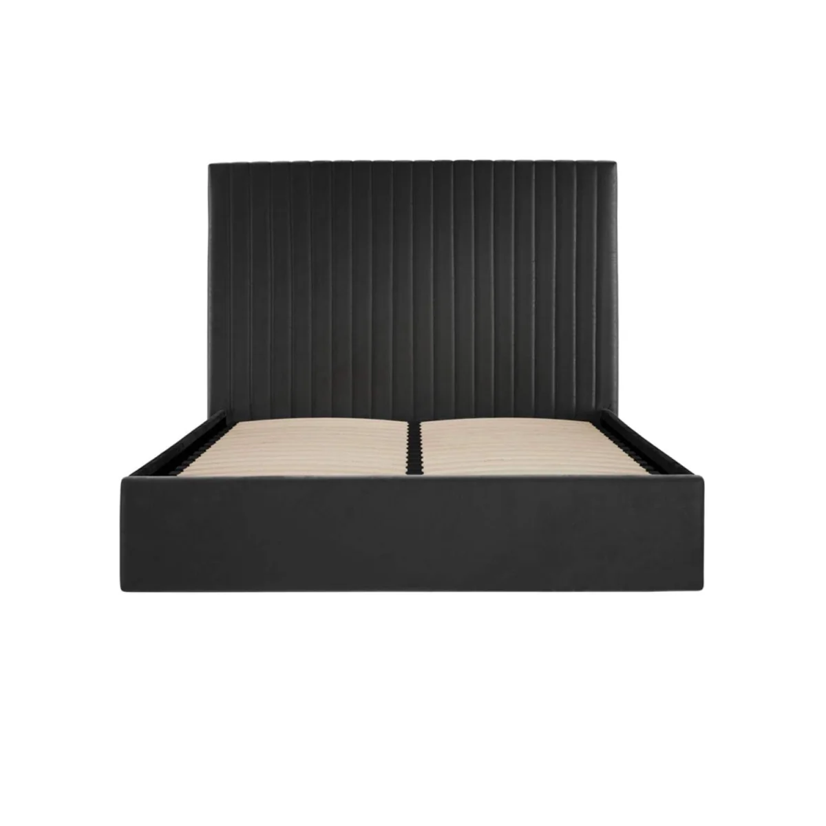 Dublin 6ft Super King Ottoman Bed in Velvet - Black – image 5
