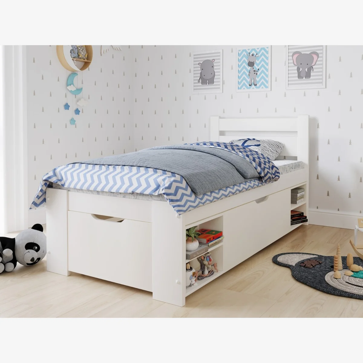Hansa Storage Bed White - White