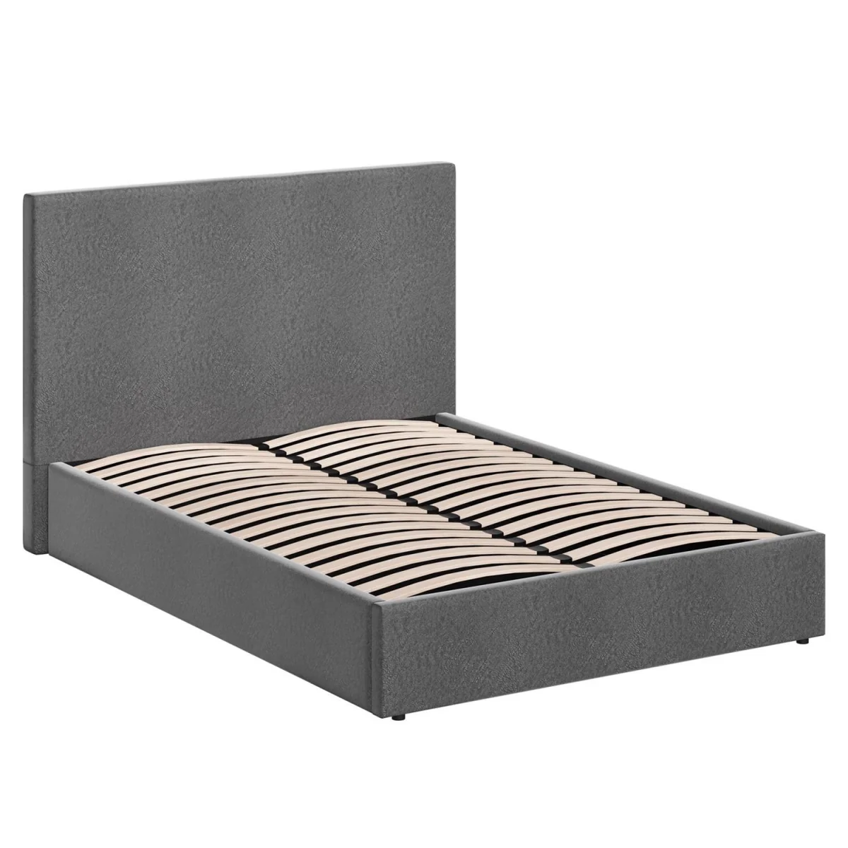 FWStyle Fossil King Size Ottoman Bedframe Padded Tall Headboard  - Fossil – image 5