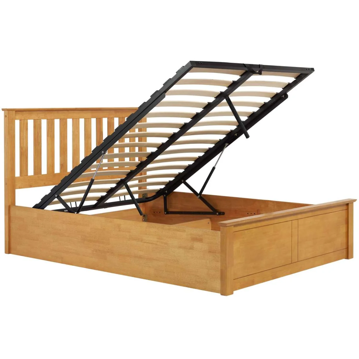 Aspen Small Double Ottoman Bed - Oak – image 9