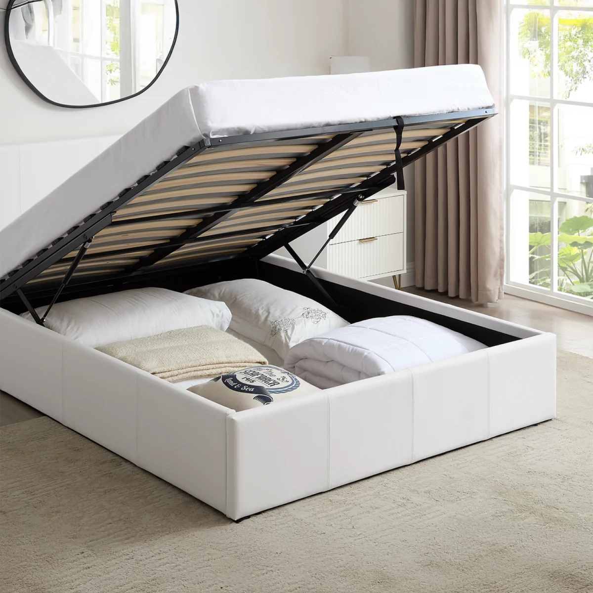 LUNA Double Ottoman Storage Bed – image 3