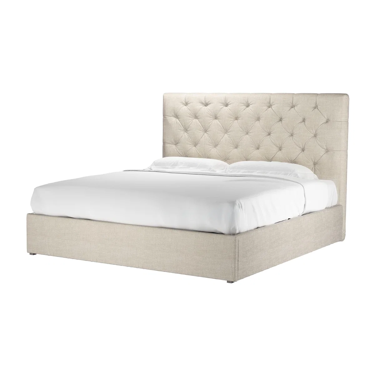 Rosalie 130cm Super King Ottoman Bed in Jasmine Silky Jacquard Weave – image 1