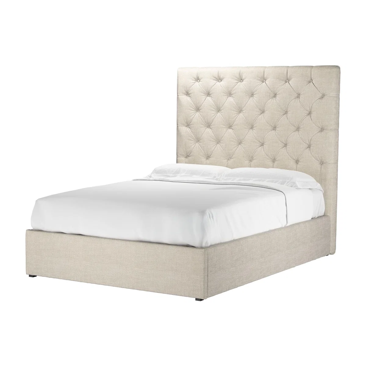 Rosalie 150cm Double Ottoman Bed in Jasmine Silky Jacquard Weave – image 1