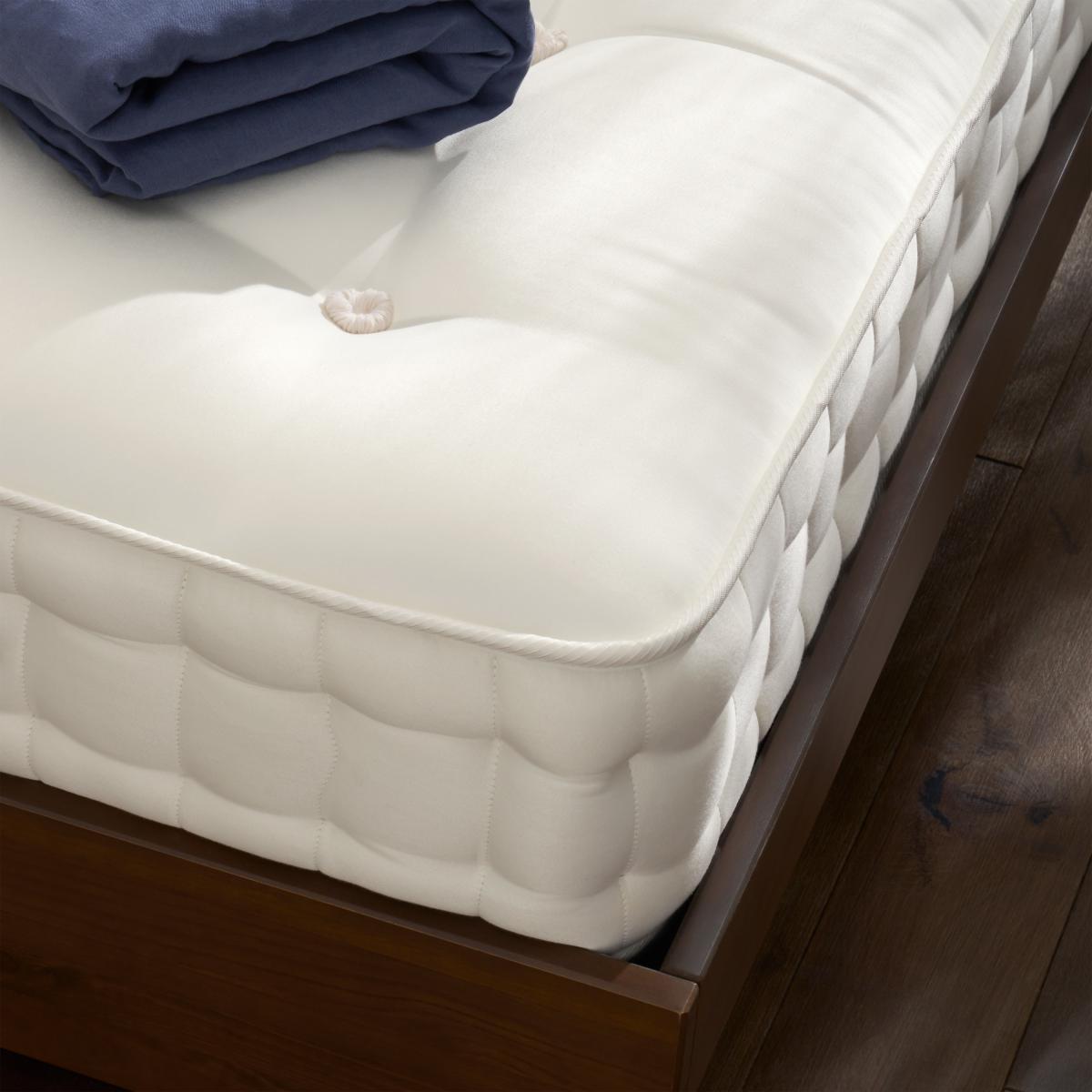 Halsua 2000 Pocket Double Mattress, Firm Tension, Natural Cotton & Wool – image 8