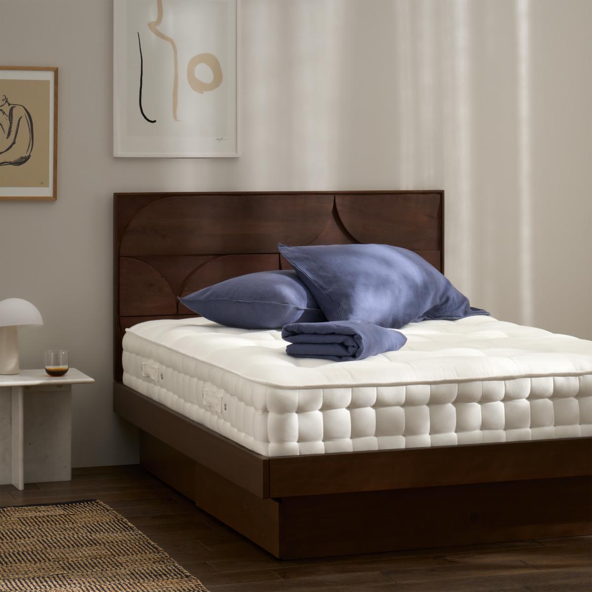 Halsua 2000 Pocket Double Mattress, Firm Tension, Natural Cotton & Wool – image 9