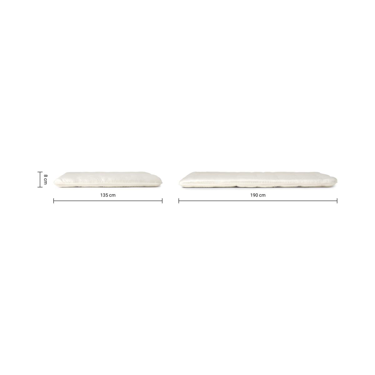 Halsua Double Mattress Topper, Natural Cotton – image 11